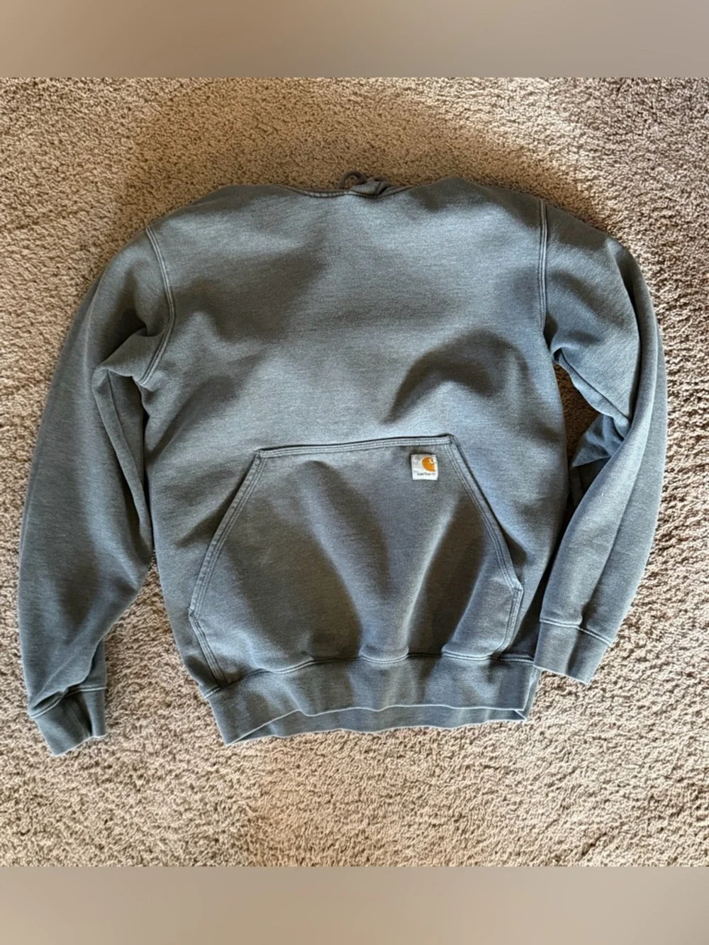 Carhartt Men's Hooded Pullover Sweatshirt in Gray, Size S - Picture 5 of 7